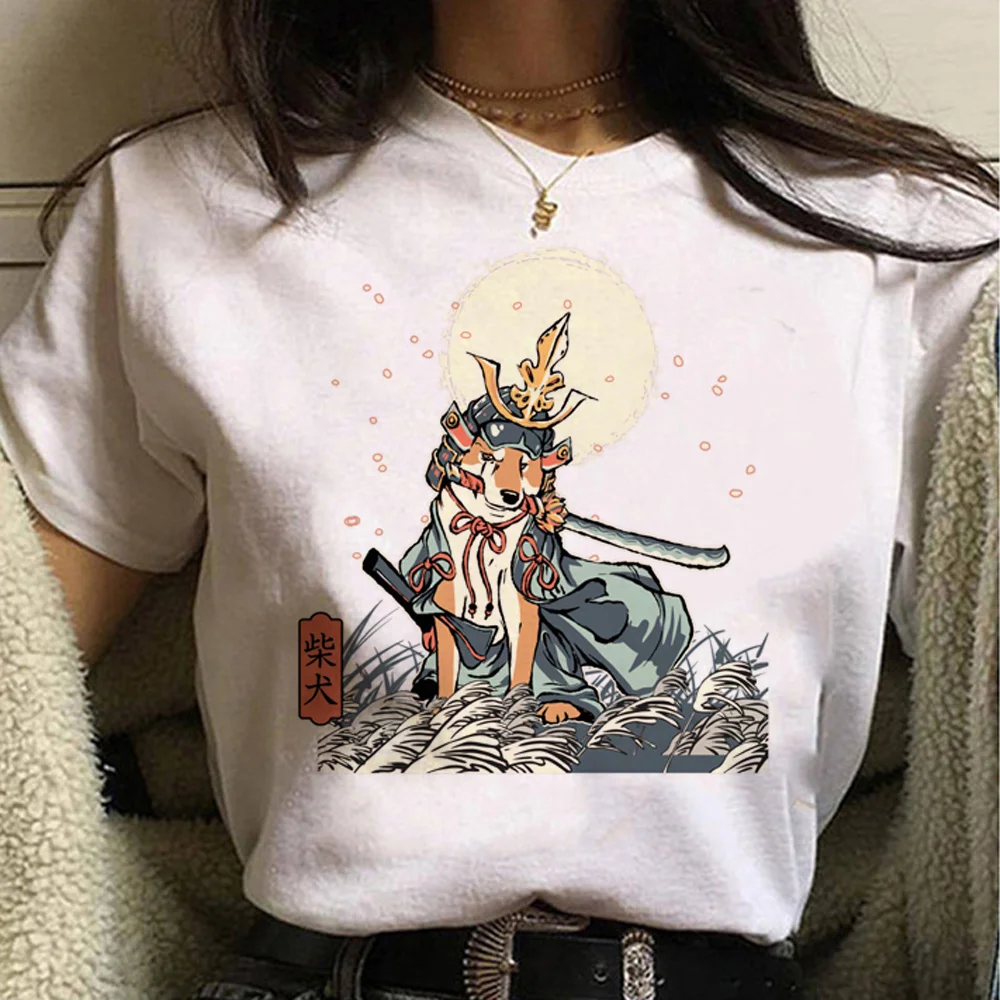 

Shiba Inu tshirt women harajuku manga t shirt girl funny comic 2000s clothing