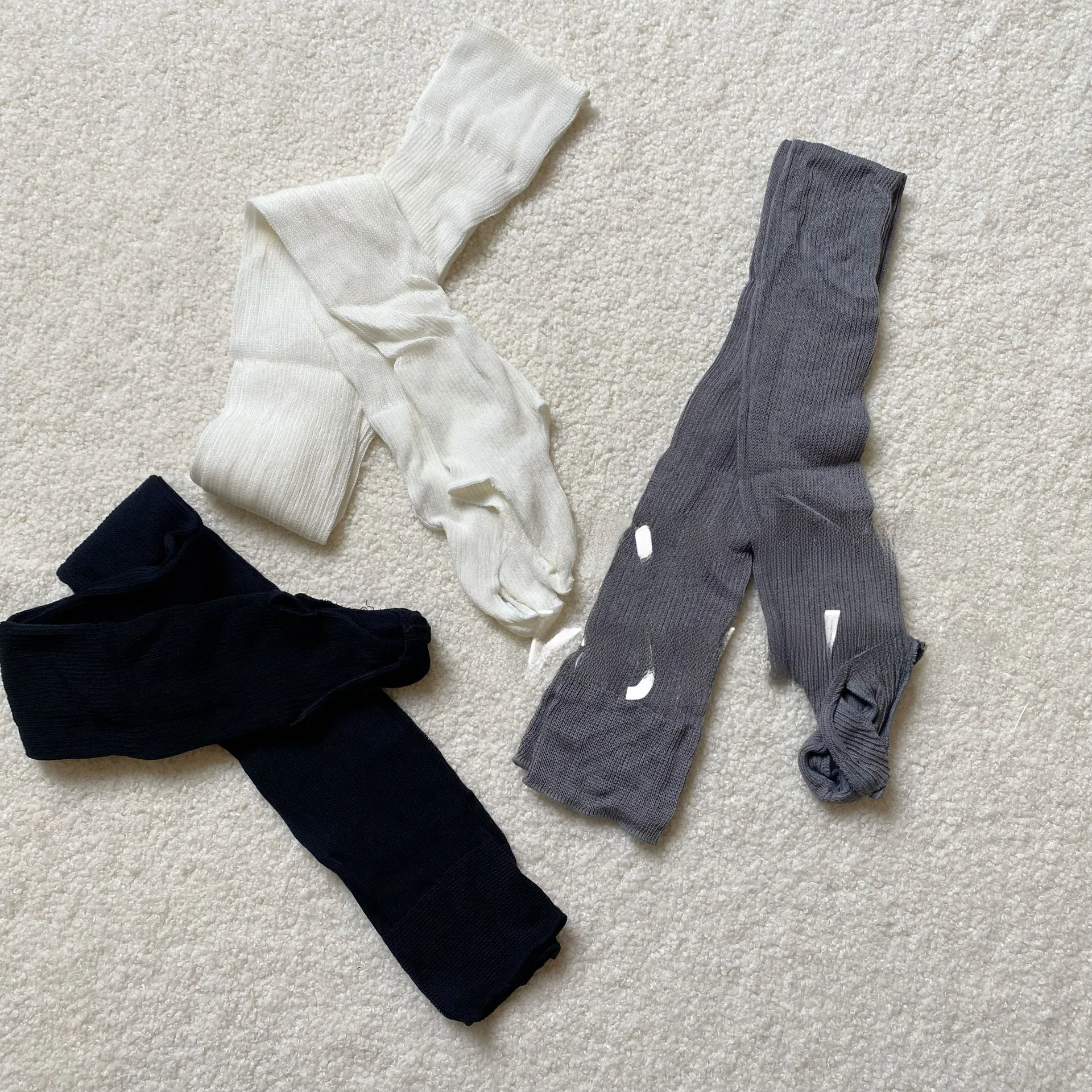 Балетки Sle Stepping Heel тонкие прозрачные ворсовые носки чулки выше колена шелковые