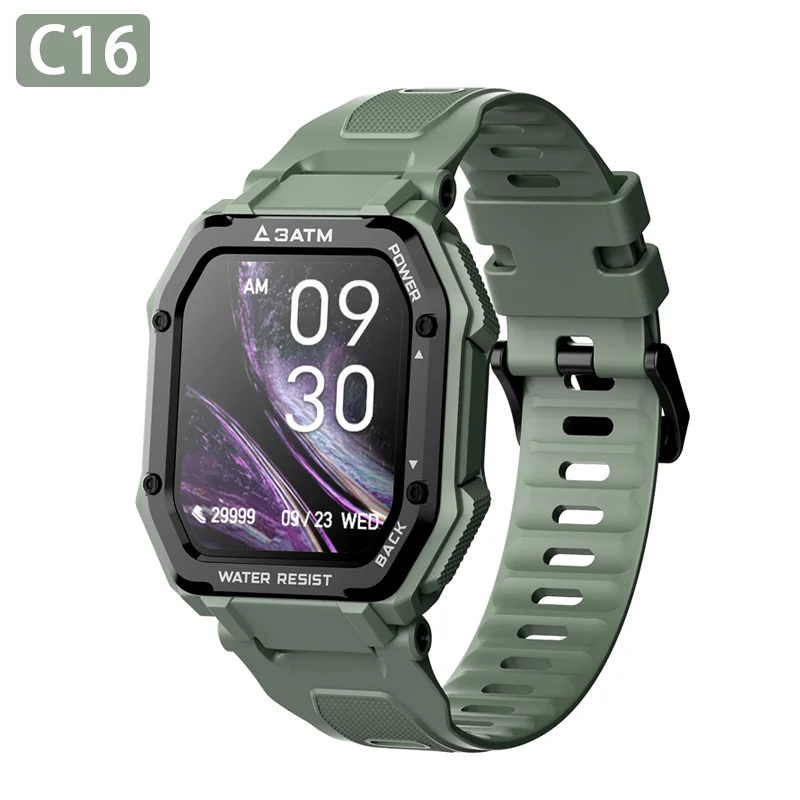 

C16 Hot Outdoor Smart Watch Bracelet 1.69 Inch Dynamic Screen 3ATM Waterproof 20 Sports Mode 45 Days Standby Men Women Watch