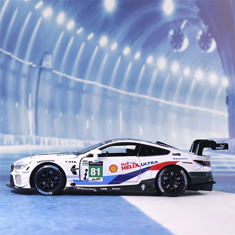 Гоночная машина Nicce 1:32 BMW M8 Le литая металлическая модель автомобиля Игрушечная