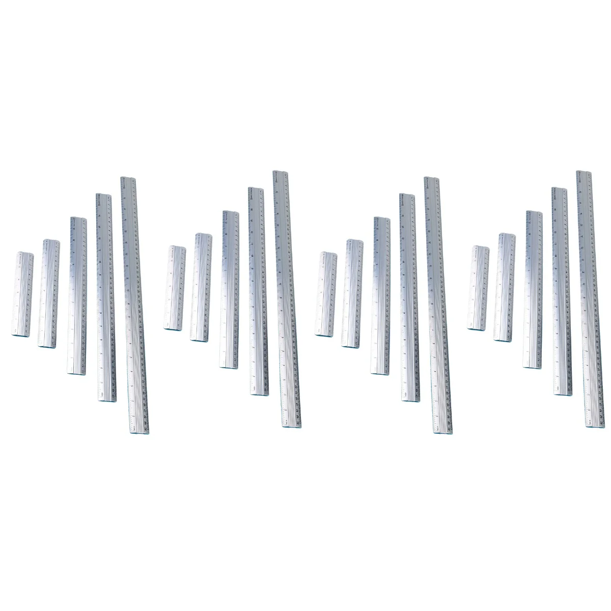 

Ruler Metal Set Rulers Straight Measuringkit Students School Aluminium Woodworking Aluminum Stationery Drawing Cutting Architect