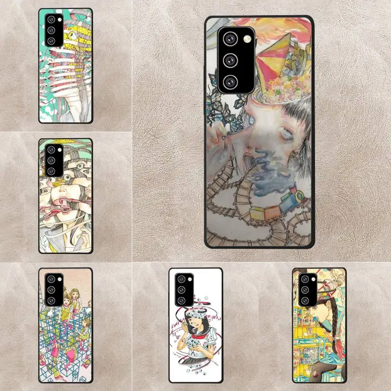 

Shintaro Kago Horror Cartoons Phone Case For Oppo Reno Realme C3 6Pro Cover For Vivo Y91C Y17 Y19 Funda Capa