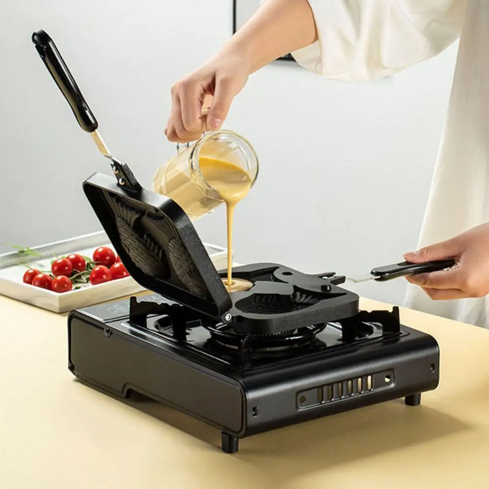 

Japanese Style Bream Mold Household Non Stick Waffle Baking Plate Frying Pan Cake Mold Double Fish Baking Tool
