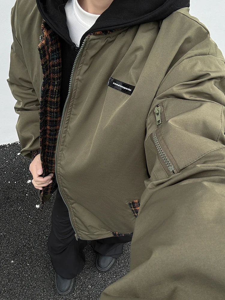 Армейская зеленая куртка-бомбер Cleanfit куртка на хлопковой подкладке мужская