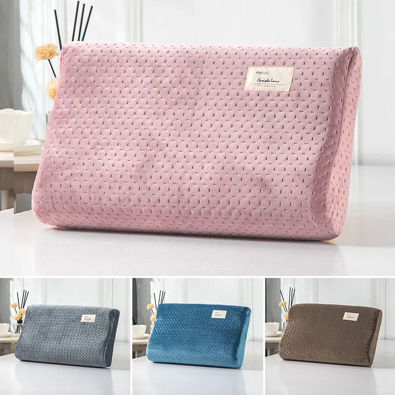

Latex Pillowcase Waterproof Pillow Cover Zippered Rebound Pillow Case Quilted Contour Memory Foam Protector
