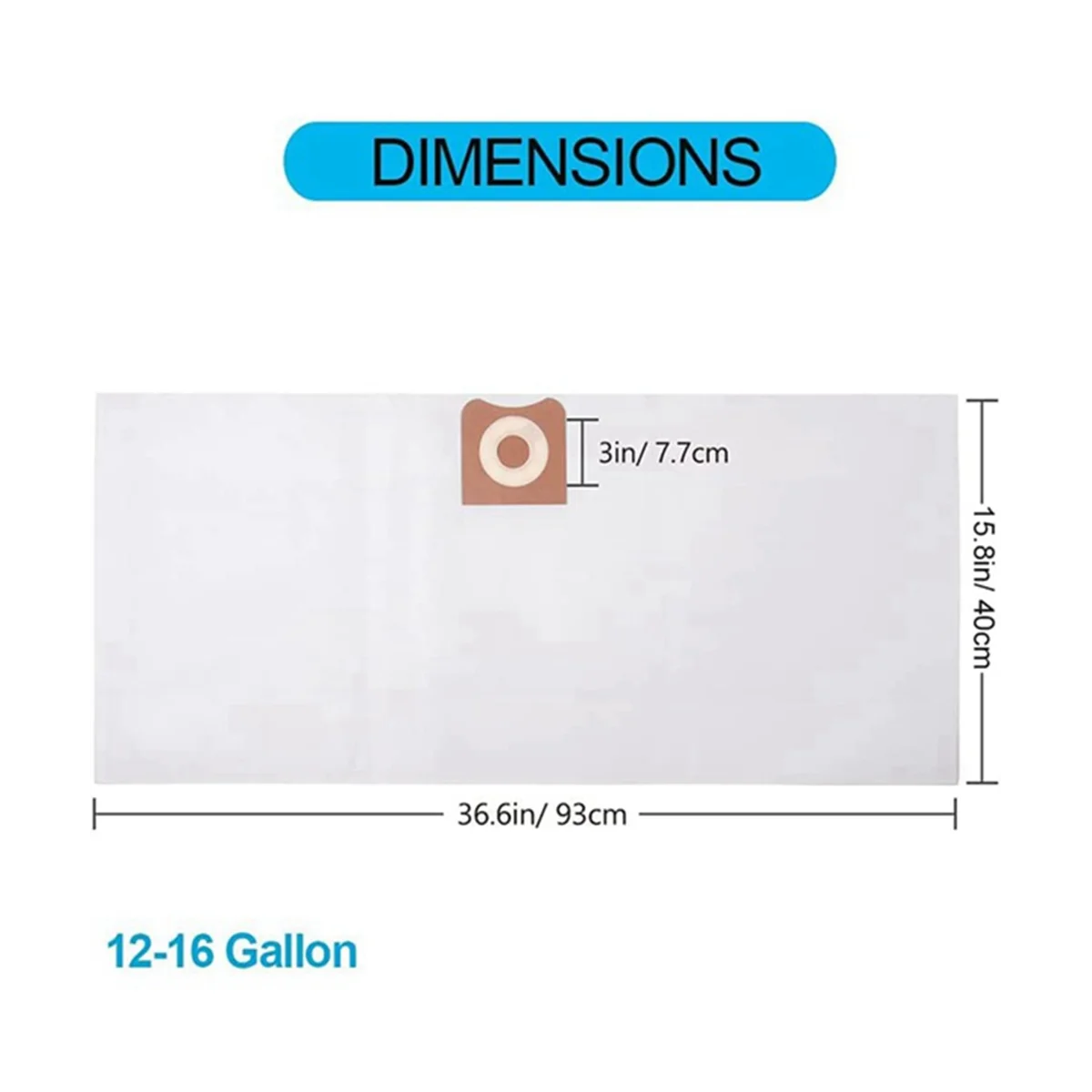 VF3502 Высокоэффективные мешки для пыли влажных/сухих пылесосов объемом от 12 до 16