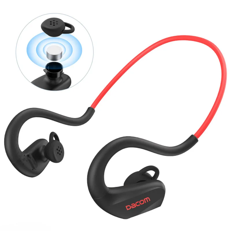 

New DACOM E60 Bluetooth Earphone Bone Conduction IPX7 Waterproof Wireless Headphones ENC Noise Cancellation Headset for Sports