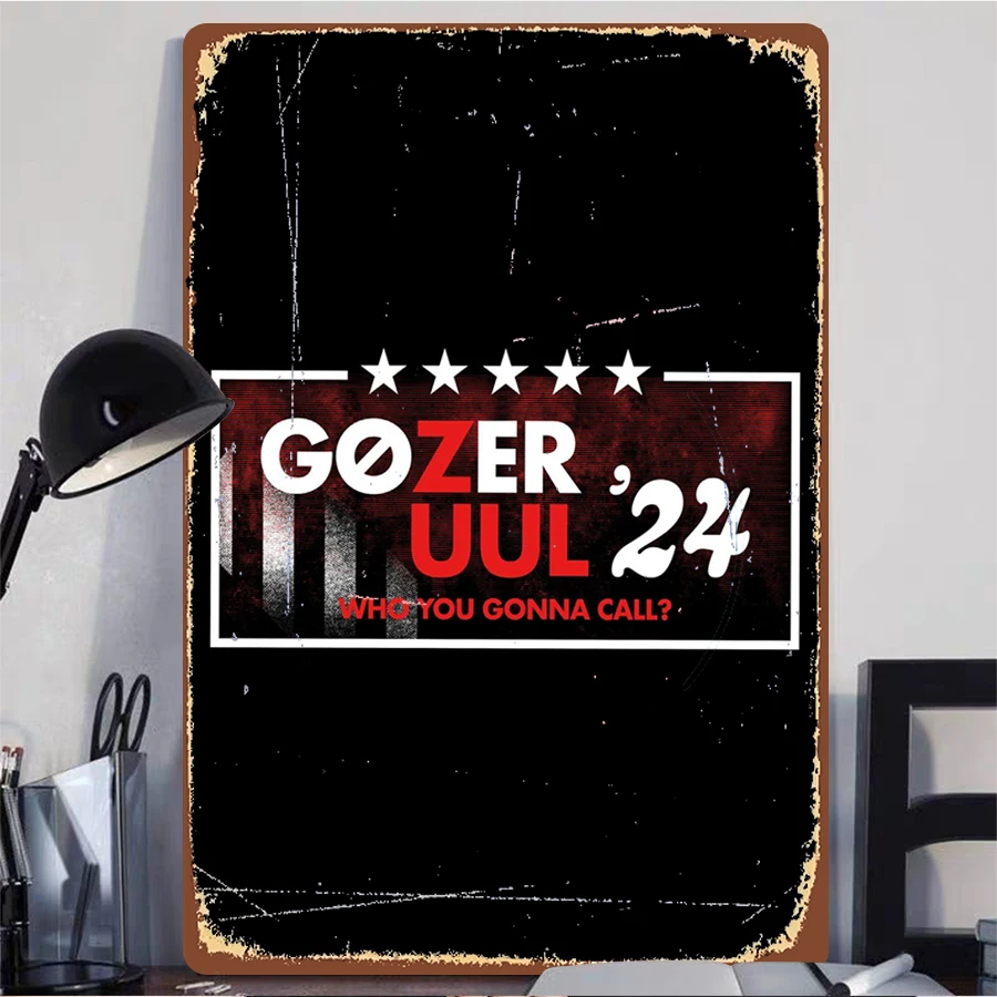 Фото Металлическое настенное искусство Gozer Uul 2024 Campaign — политический декор в стиле ретро с 5-звездочным дизайном для любителей кино и коллекционеров №2