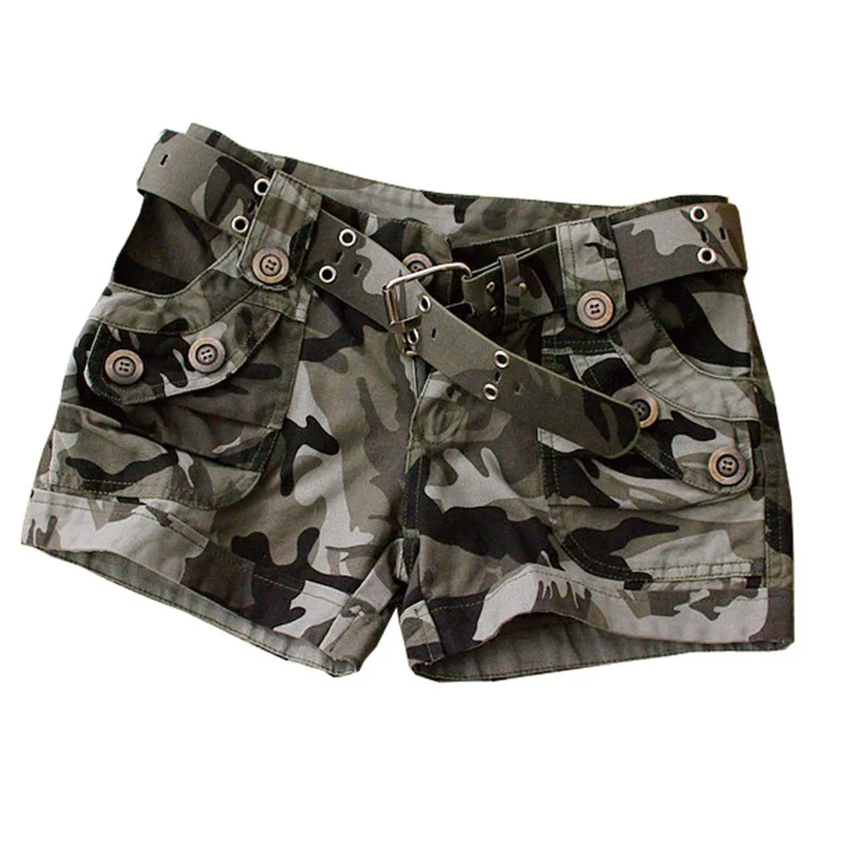 

Women Camouflage Work Shorts Military Training Short Pants Summer Outdoor Camping Cycling Jogging Pants Slim Shorts