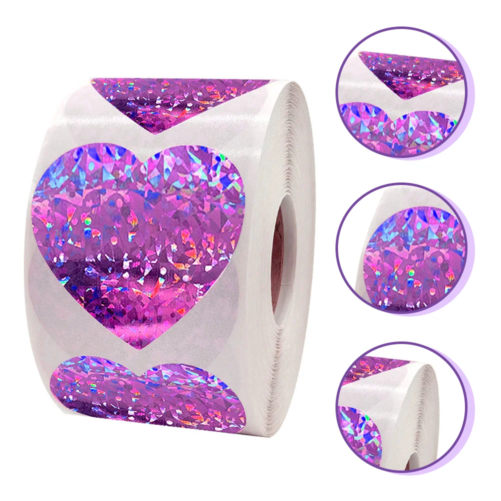 

1 Roll Packing Stickers Heart Labels Envelopes Sealing Labels Baking Stickers