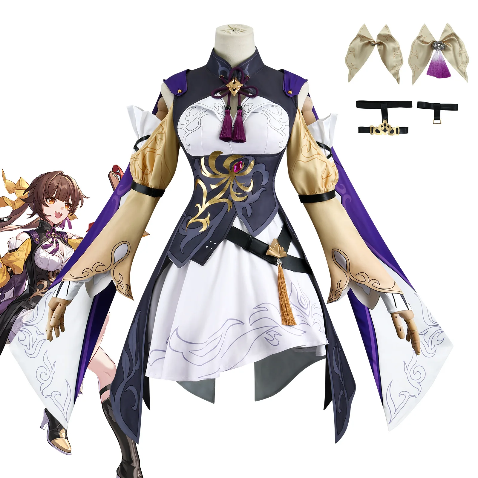 Парик для косплея в новом стиле Sushang Game Honkai: Star Rail костюм на Хэллоуин Униформа