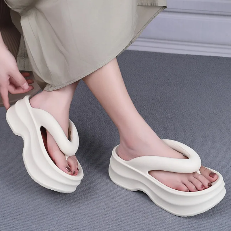 Шлепанцы женские летние из ЭВА удобные нескользящие мягкая подошва толстая