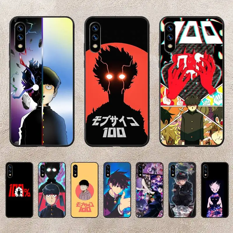 

Mob Psycho 100 Anime Phone Case For Huawei P10 P20 P30 P50 Lite Pro P Smart Plus Cove Fundas