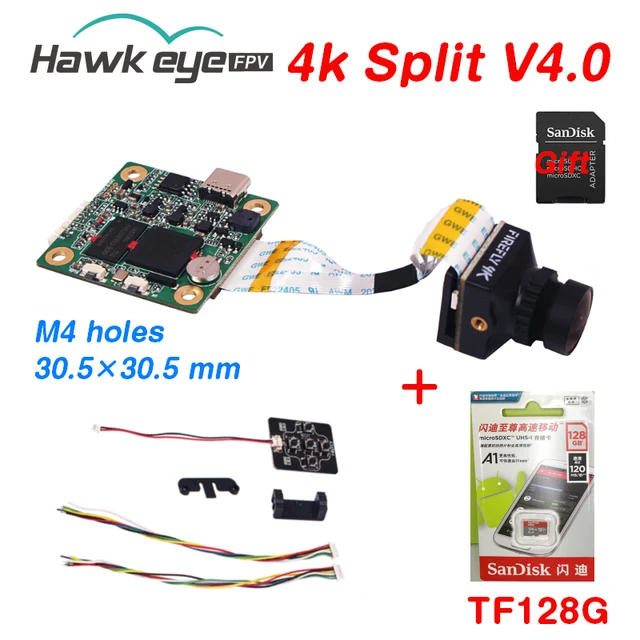 Hawkeye Firefly Split 4K V4 + 128Gb SD card