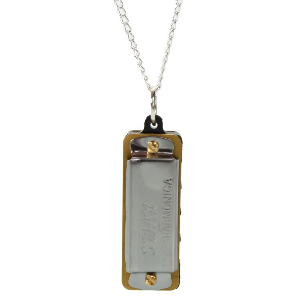 

Swan Mini Harmonica 4 Hole 8 Tone Music Gifts Kids Musical Instruments Necklace Chromatic gaita