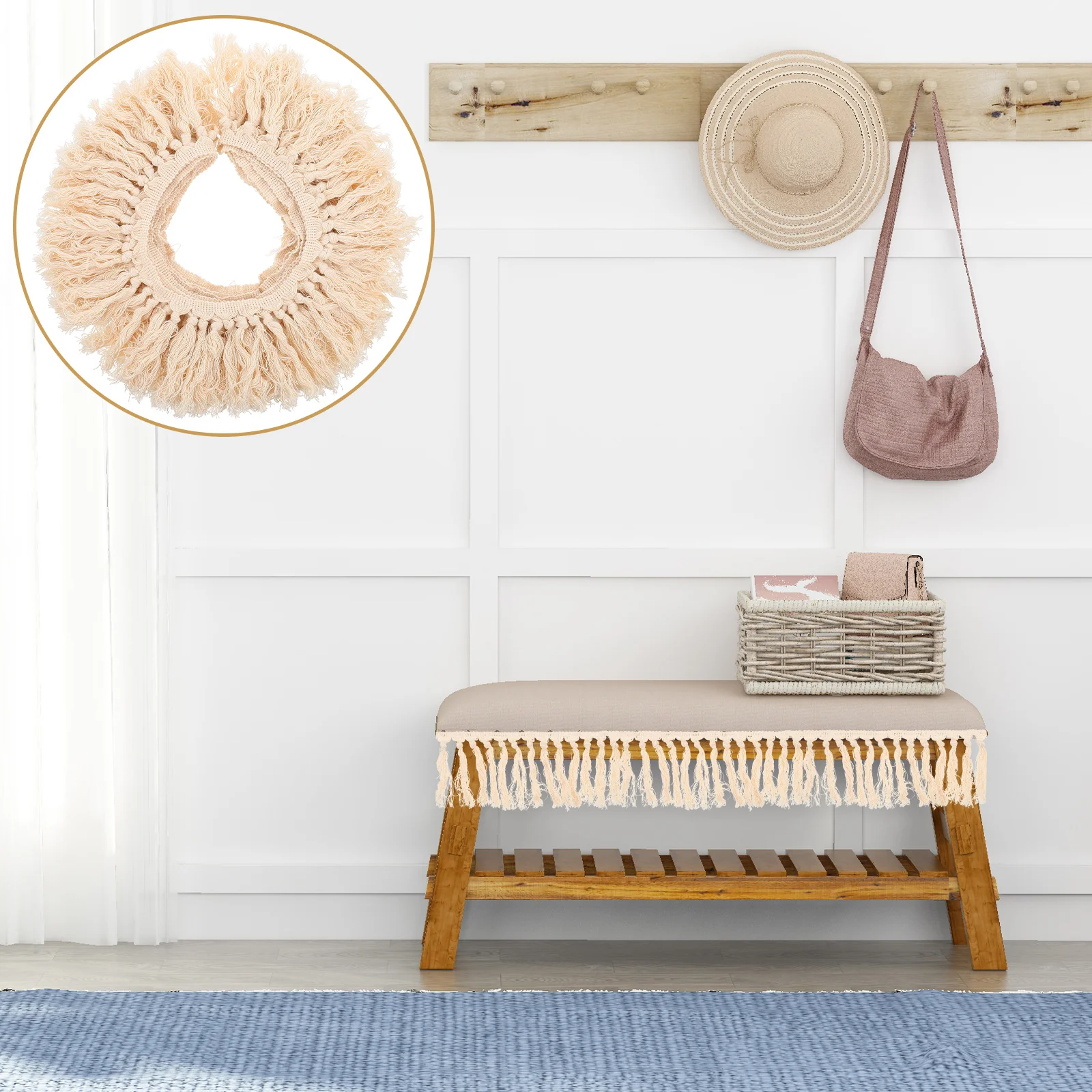 Декор с кисточкой для бороды декоративное кружево новинка занавеска креативная