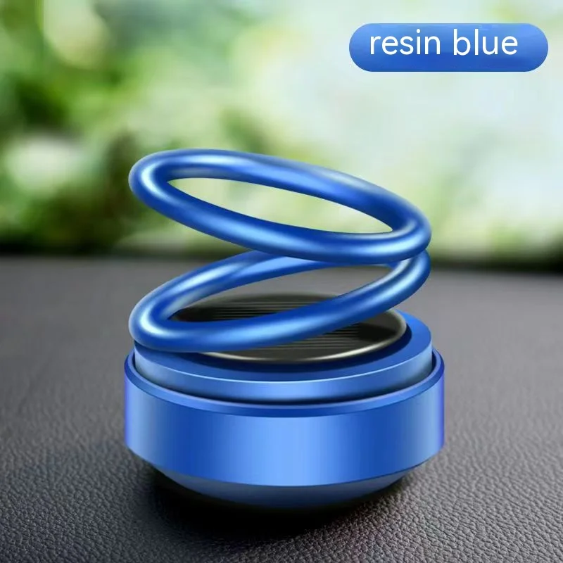 

Солнечный автомобильный освежитель воздуха, автомобильная парфюмерная подвеска, вращающийся автомобильный твердый парфюм, ароматерапия, АБС-пластик, двойное кольцо, украшение автомобиля