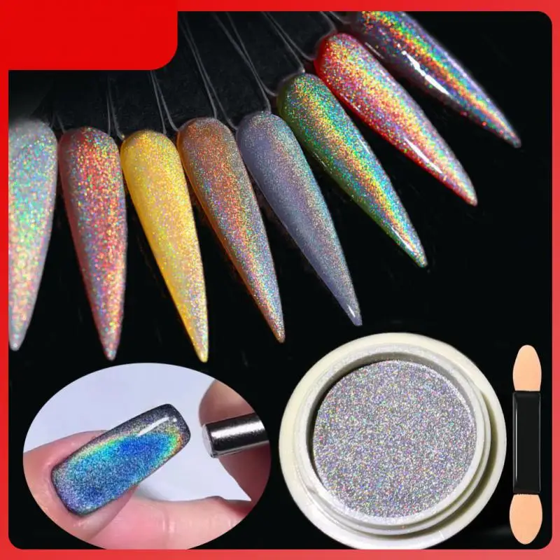 

3D кошачий глаз, блестящий порошок для ногтей, магнитный Радужный лазер, кошачий глаз, пудра, стойкий блеск, товары для дизайна ногтей