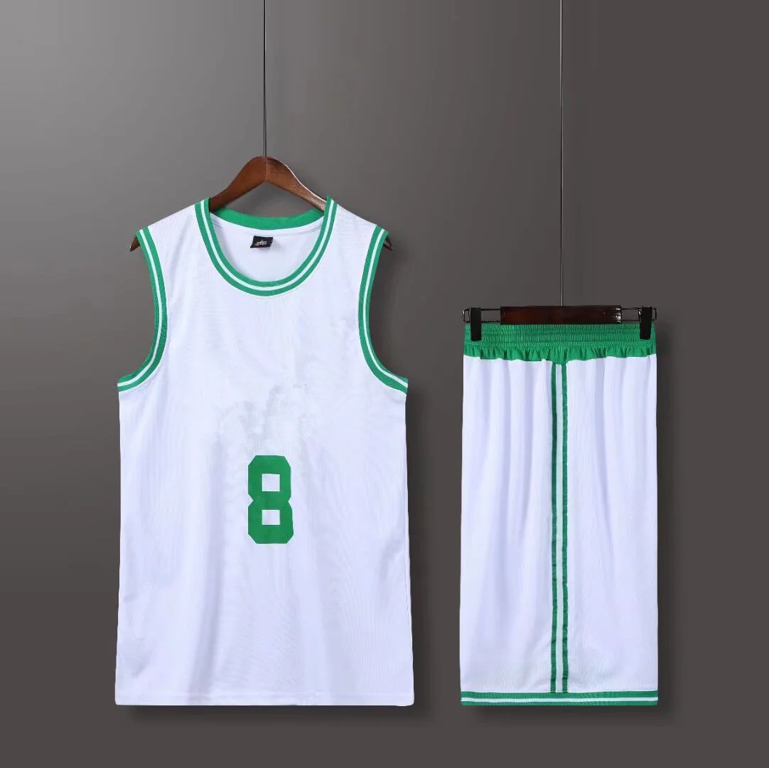 Мужской спортивный комплект баскетбольная майка тренировочный жилет и шорты из