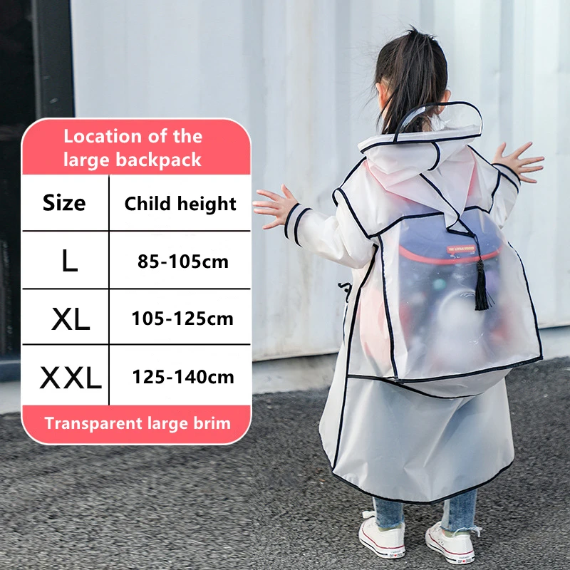 

Детский прозрачный дождевик Keconutbear