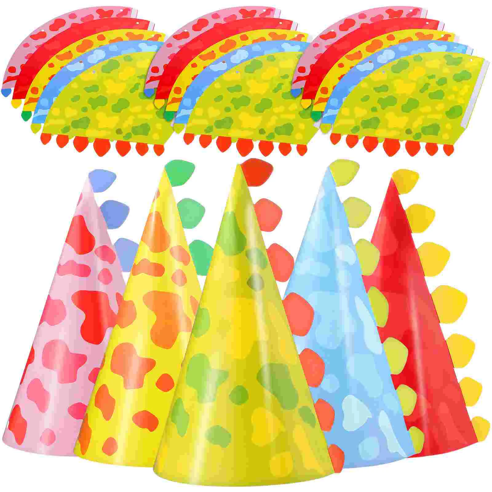 

30 Pcs Paper Birthday Hat Hats Supplies Kids Baby Decor Party Favors Utensils Bulk Cone