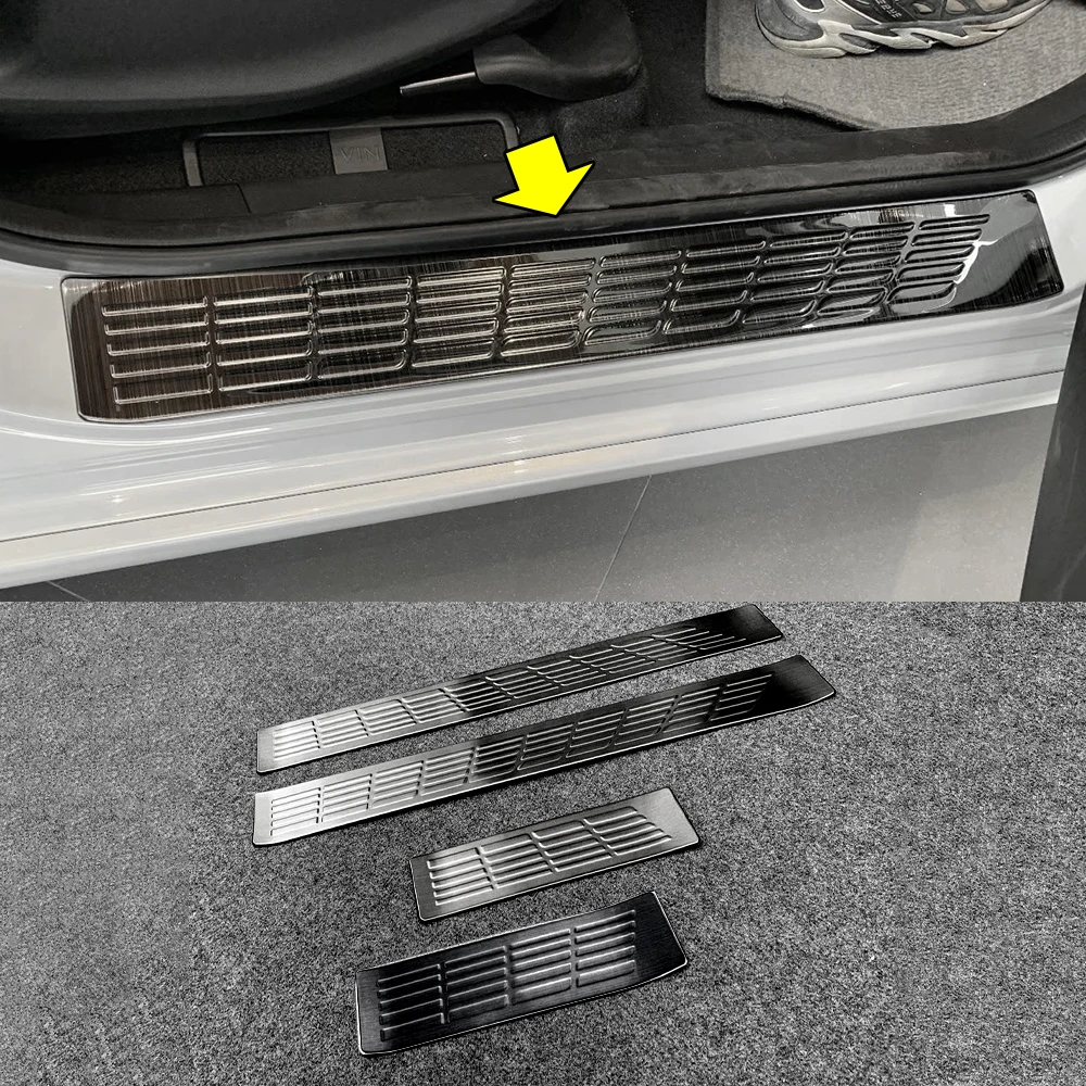 Аксессуары для Honda Jazz Fit 2021 2022 2023 2024 Защитная Накладка на порог двери