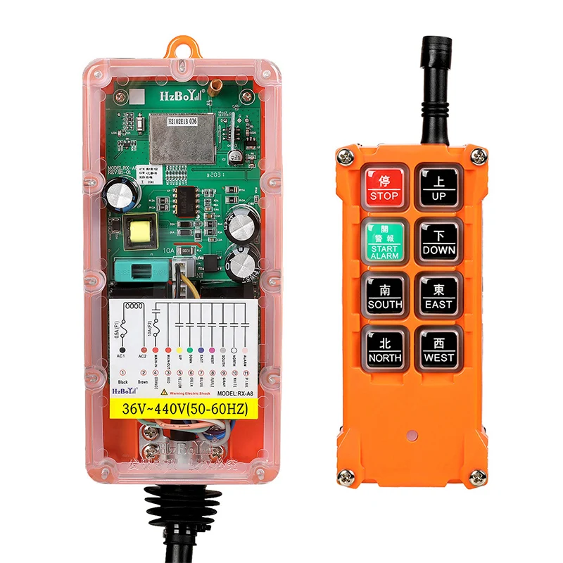 

F21- E1B 6 button hzboy 12V-600V 315/433/868MHz Wreless industrial Remote Control Crane