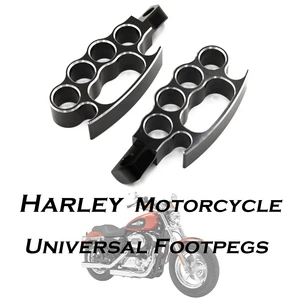 Pokhaomin Motorcycle Universal Custom Pedal Flying Knuckle Control Footrests Footpegs  for Harley VRod Sportster XL Dyna Softail