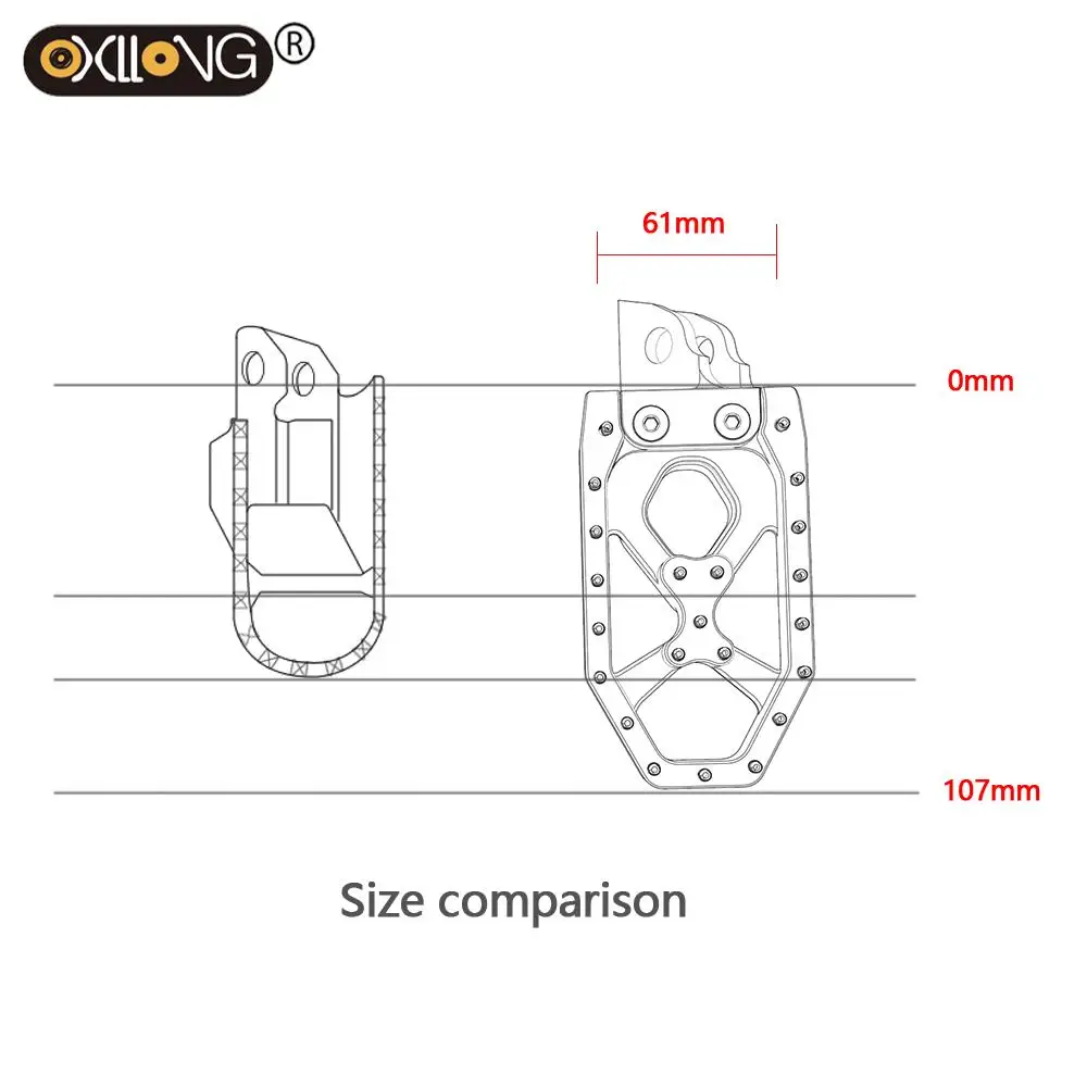 Увеличенные подножки с ЧПУ широкие педали для Suzuki DR-Z125 2012 2013 2014 2015 2016 2017 2018 2019 2020 2021