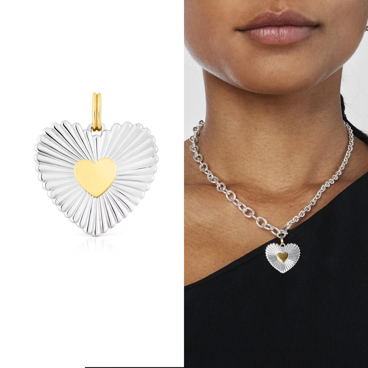 Высококачественные серебряные ювелирные подвески в форме сердца из Испании с