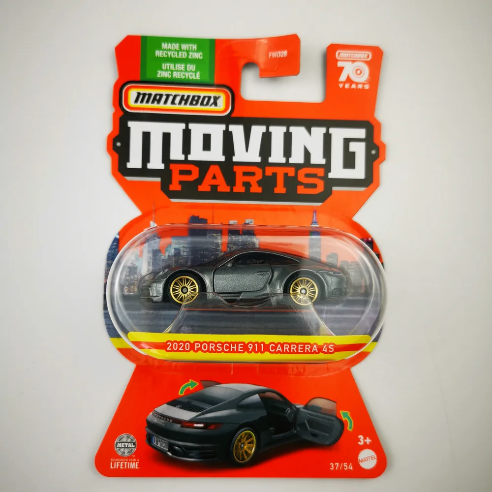 

2023 Matchbox Moving Parts 2020 PORSCHE 911 CARRERA 4S 1/64 Die-cast Collection Model FWD28