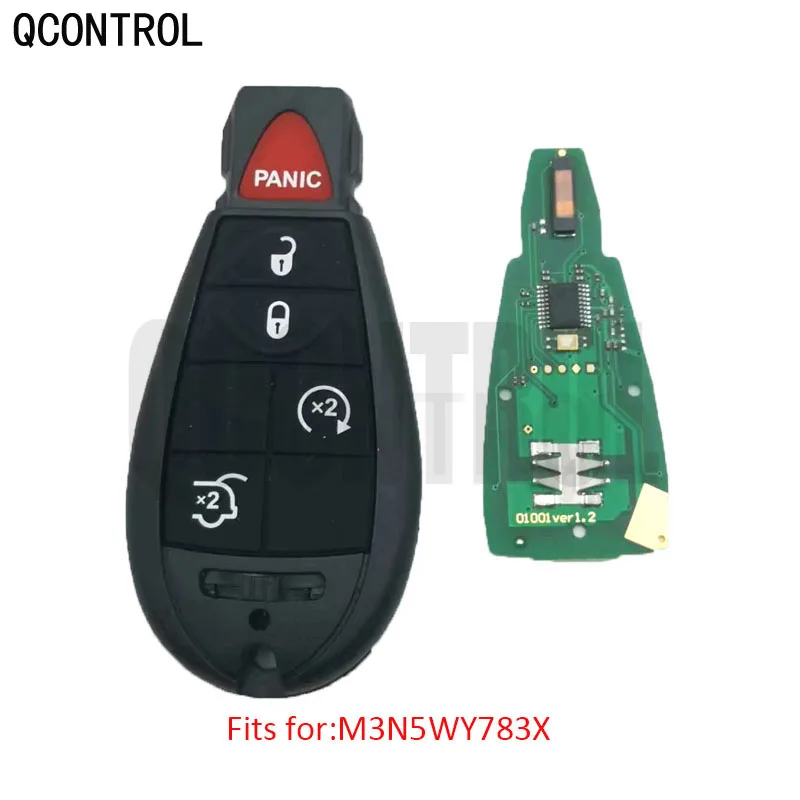 

QCONTROL Remote Smart Key with ID46 Integrated Chip for JEEP Commander Grand Cherokee Door Lock M3N5WY783X / IYZ-C01C