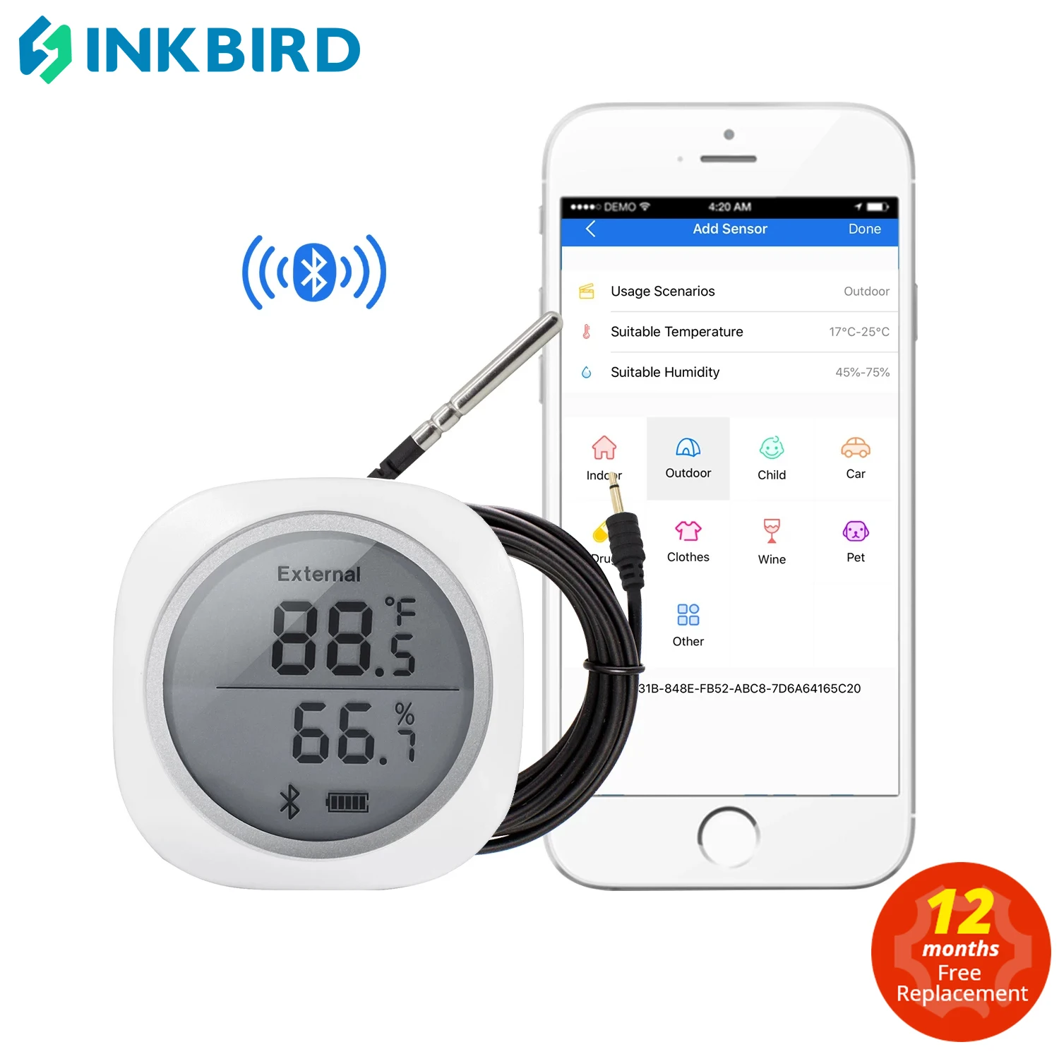 

INKBIRD IBS-TH1 Plus Термогигрометр