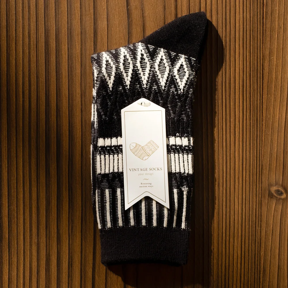 6 Pairs Cozy Warm Women Socks Cotton for Winter 2022 New Arrival Fashion Design Student Style Double Needle