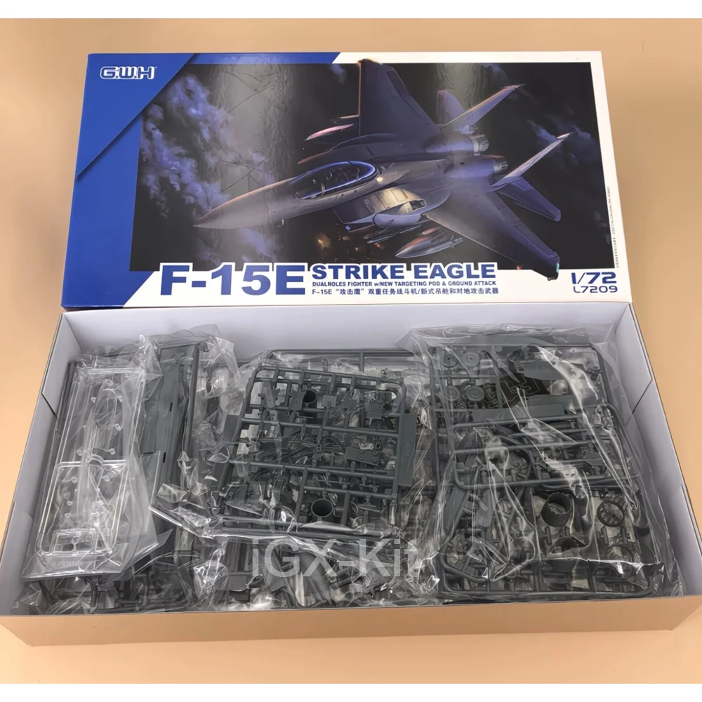 GWH L7209 Масштабная модель американского истребителя F-15E Strike Eagle (1:72) из пластика, набор для сборки, хобби-конструктор (art.: 3920d0e951bb0) - 3920d0e951bb0