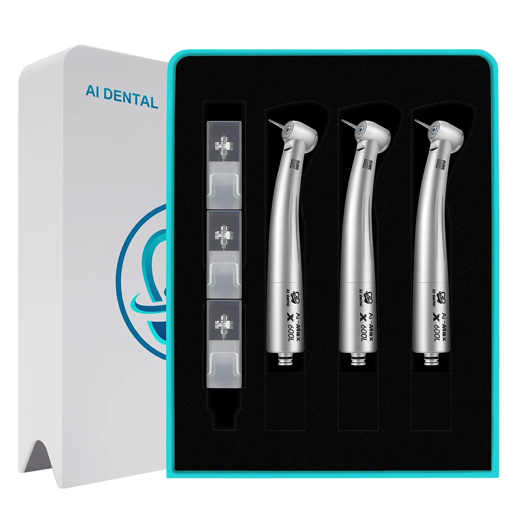 

S3-X600L High Speed Air Turbine Rotor Drive Standard Head Stainless Steel Handpiece Dental Cartridge Supply Materials Led Kit