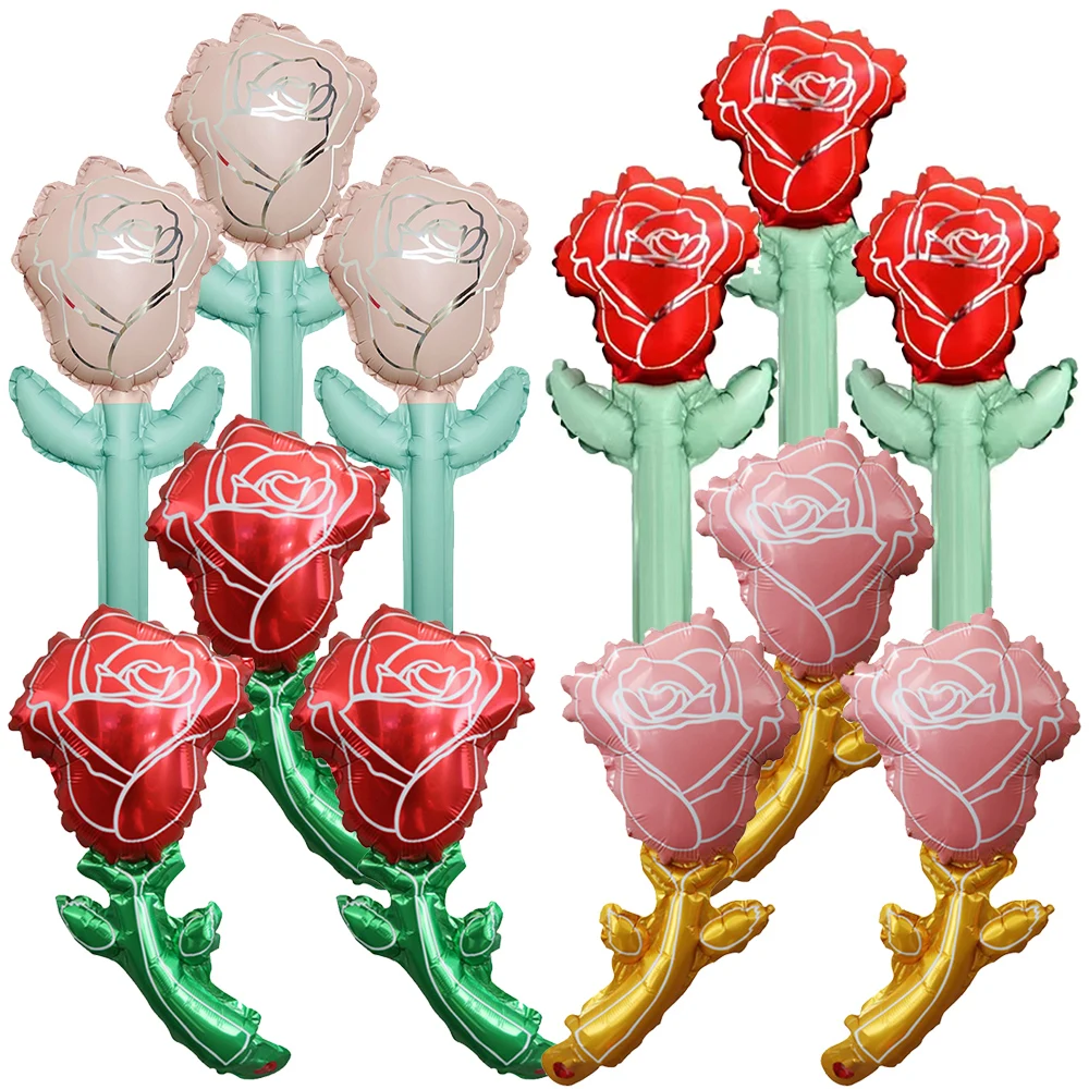 10/20/30/50 шт. мини-воздушный шар с розой розовый красный для девочек дня рождения
