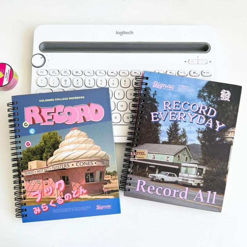 

Simplicity Notebook 64 Sheet Coil American Style Journal Daily Planner Horizontal Line Scrapbooking Notepad Student Supplies
