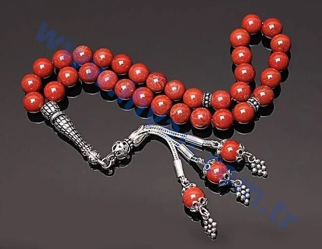 IQRAH Jasper Stone Beads Prayer Beads (925 STERLING SILVER)