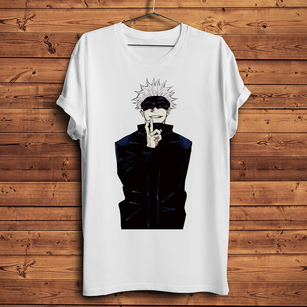 

Jujutsu Kaisen Gojo Satoru Funny Anime Tshirt Men Summer Cotton Casual Short Sleeve T Shirt Unisex Otaku Acgn Streetwear Tee