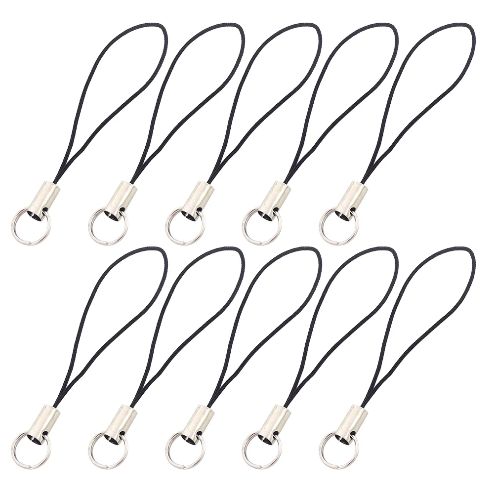 

100Pcs Simple Fashion Lanyard Men And Women General Short Wrist Rope Digital Camera Self Timer Lever Short Lanyard Badge holder