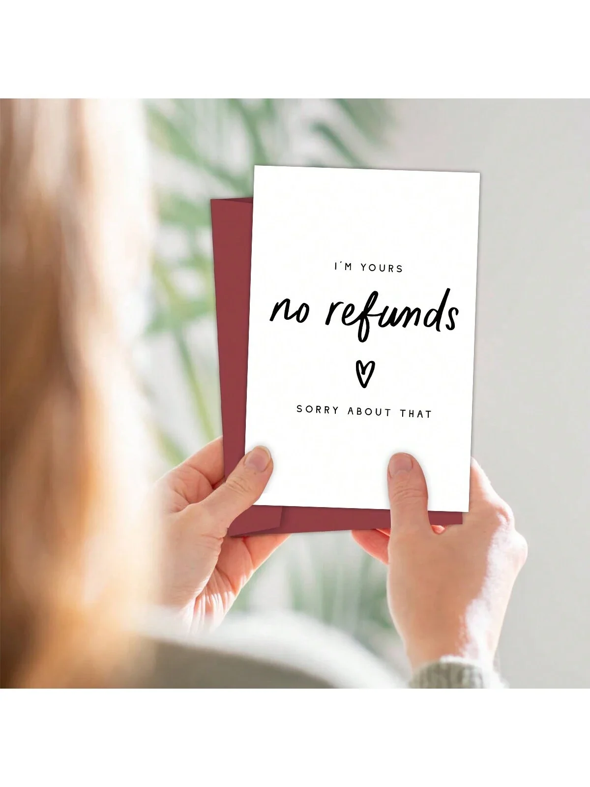 1 шт. юбилейная открытка I'M Yours No Refunds забавная для него шутка парня подруги Hus