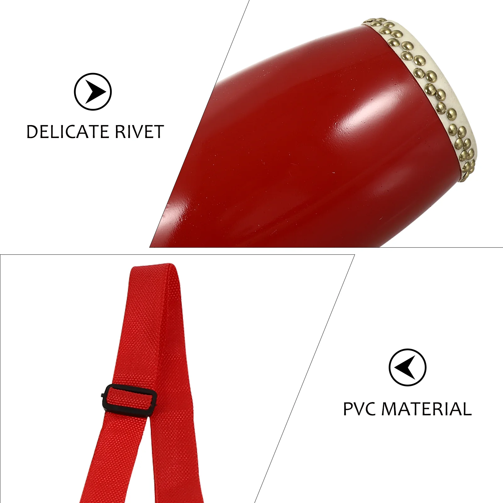 Поясной барабан из воловьей кожи портативный простой производительность