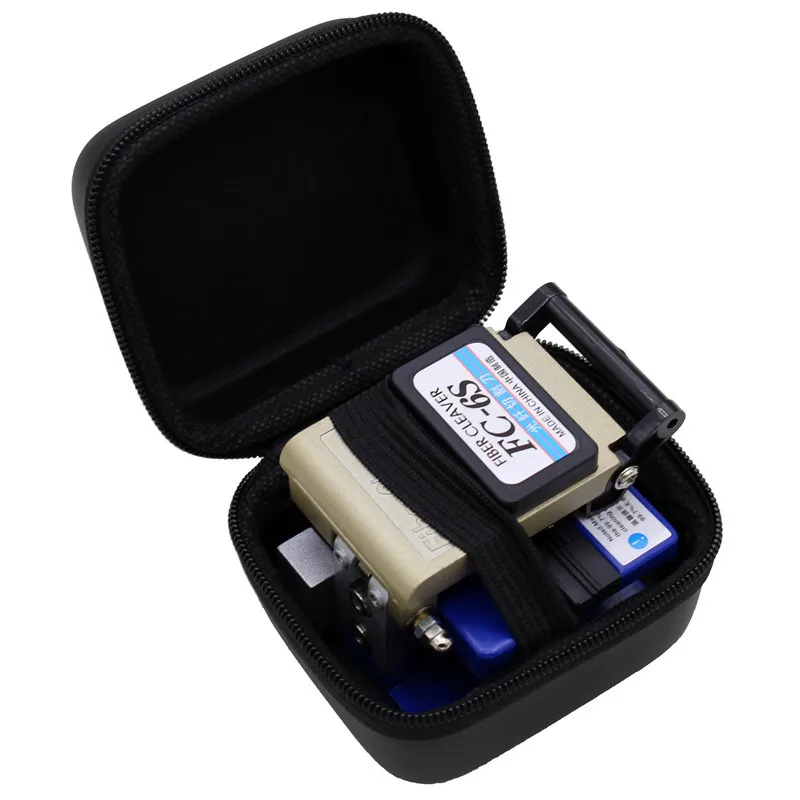 Fiber Cutting Knife Bag for FC-6S Fiber Cleaver Anti-Fall Anti-Pressure Bag Thickened Wear-Resistant Leather Storage Bag 1PCS