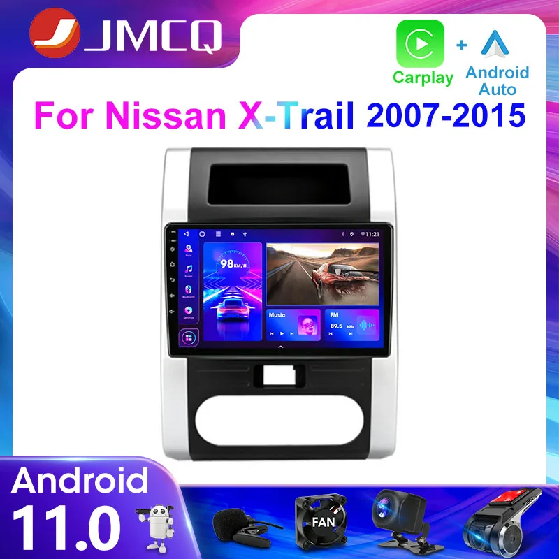 

JMCQ 2Din 4G Android 11 Car Radio Multimedia Video Player For Nissan X-Trail T31 2007-2015 Navigation GPS Head Unit Carplay