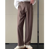 2022 british style men spring leisure for suit trousersmale slim fit high quality loose business casual pants plus size s xl