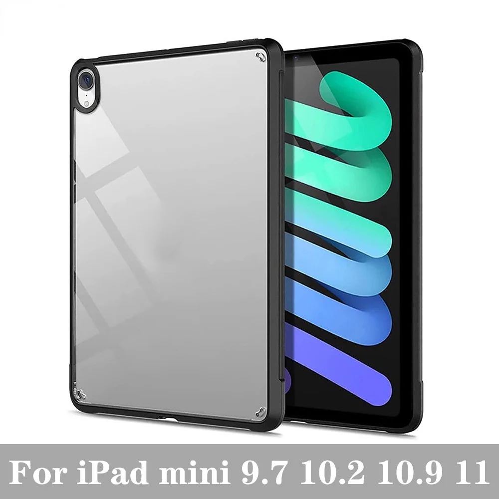

Tablets Case for IPad Air 4 Air 5 10.9 Pro 11 2021 IPad 10.2 9th 8th 7th Generatie 9.7 Mini 5 6 Air3 Pro10.5 Transparant Cover