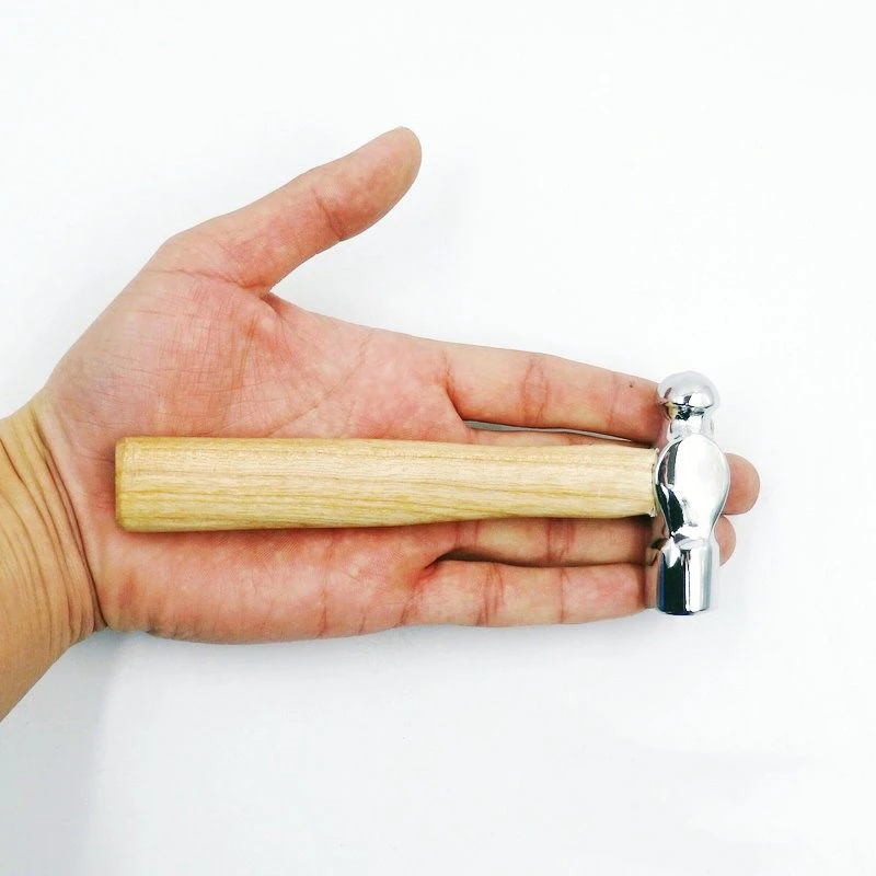 

Mini Wood Crusher Hammer, Multifunctional Mini Hammer with Round Head and Wooden Handle for Car Exhaust, Hand Hammer