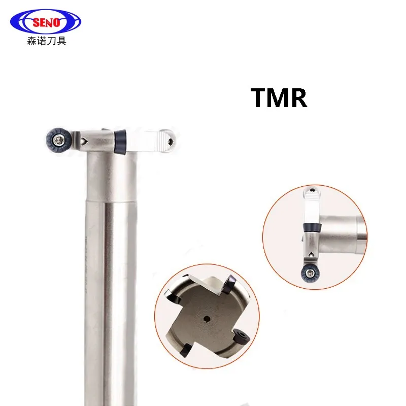 

1pcs TMR T Groove Milling Round Nose R2.5 R3 R4 R5 R6 T Slotting Cutter RDMW RCMT RPMT 1204 Carbide Inserts CNC End Mill