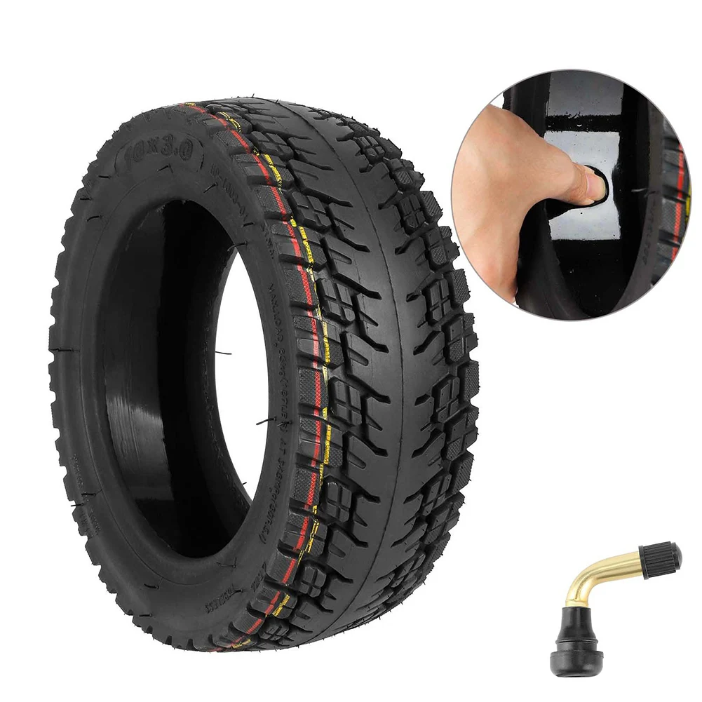 

10inch 10x3.0 Off-Road Tubeless Tyre With Gas Nozzle 255x80 For Zero 10x Electric Scooter 255x80 Built-in Live Glue Rubber Tire